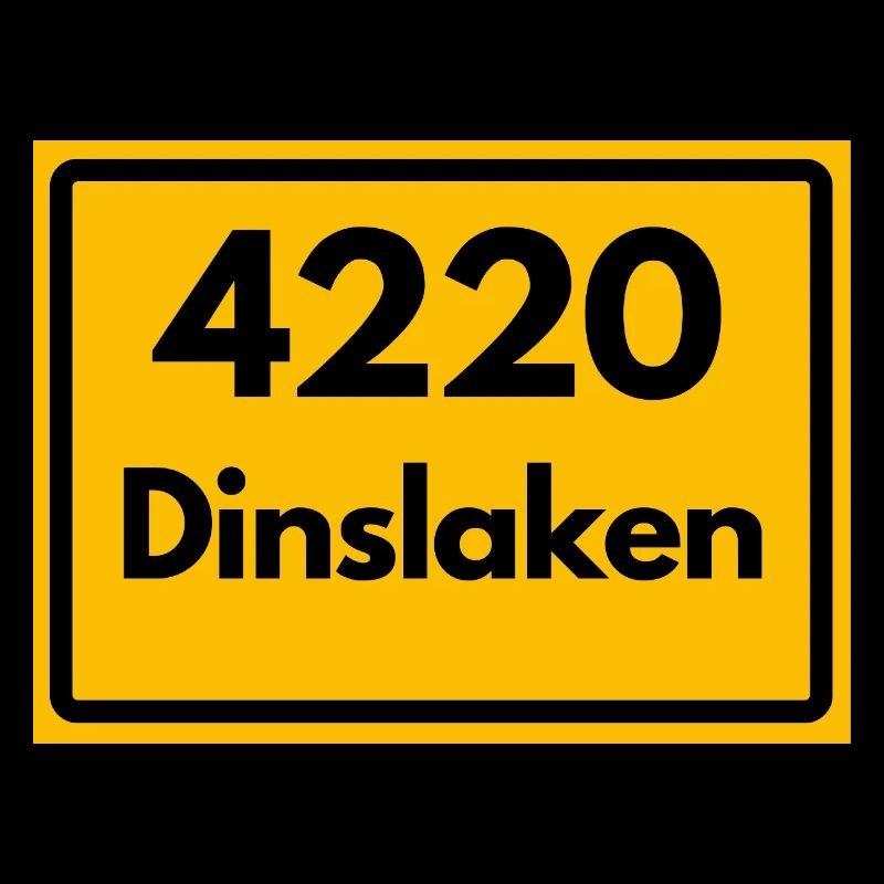 ALTE POSTLEITZAHL PLZ RETRO 4220 DINSLAKEN – NRW