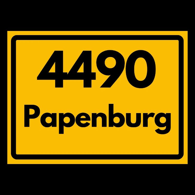 ALTE POSTLEITZAHL PLZ RETRO  4490 PAPENBURG