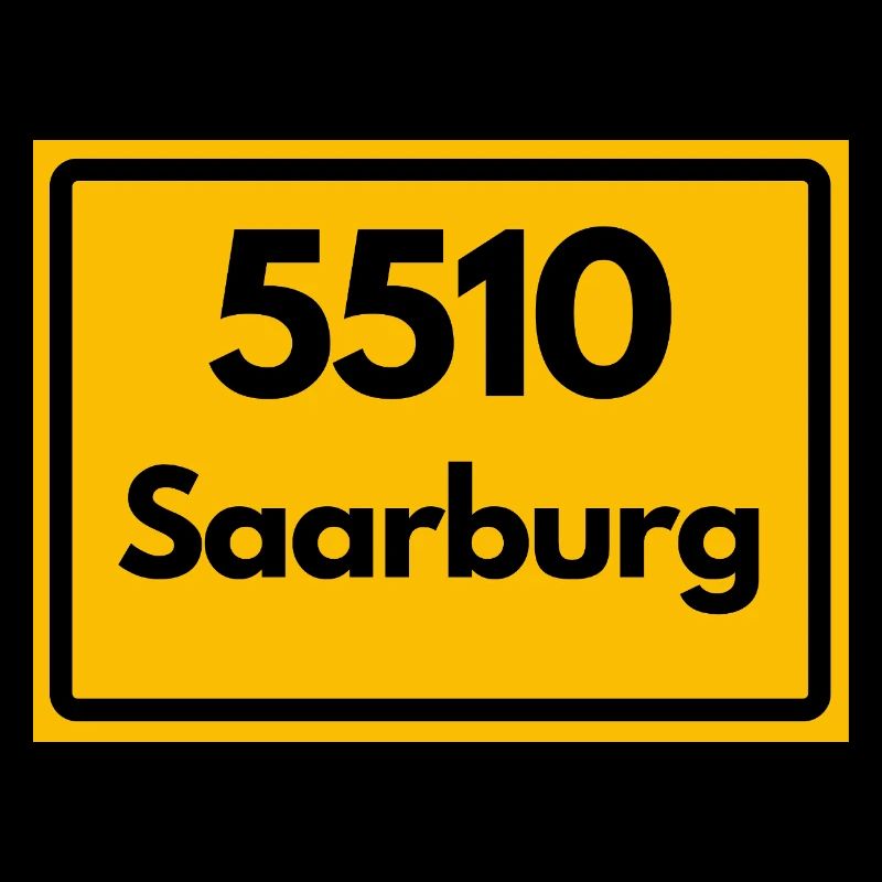 ALTE POSTLEITZAHL PLZ RETRO 5510 SAARBURG