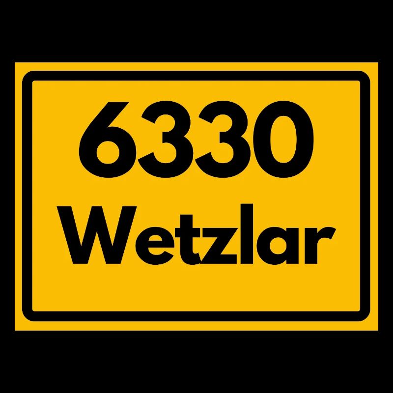 ALTE POSTLEITZAHL PLZ RETRO 6330 WETZLAR