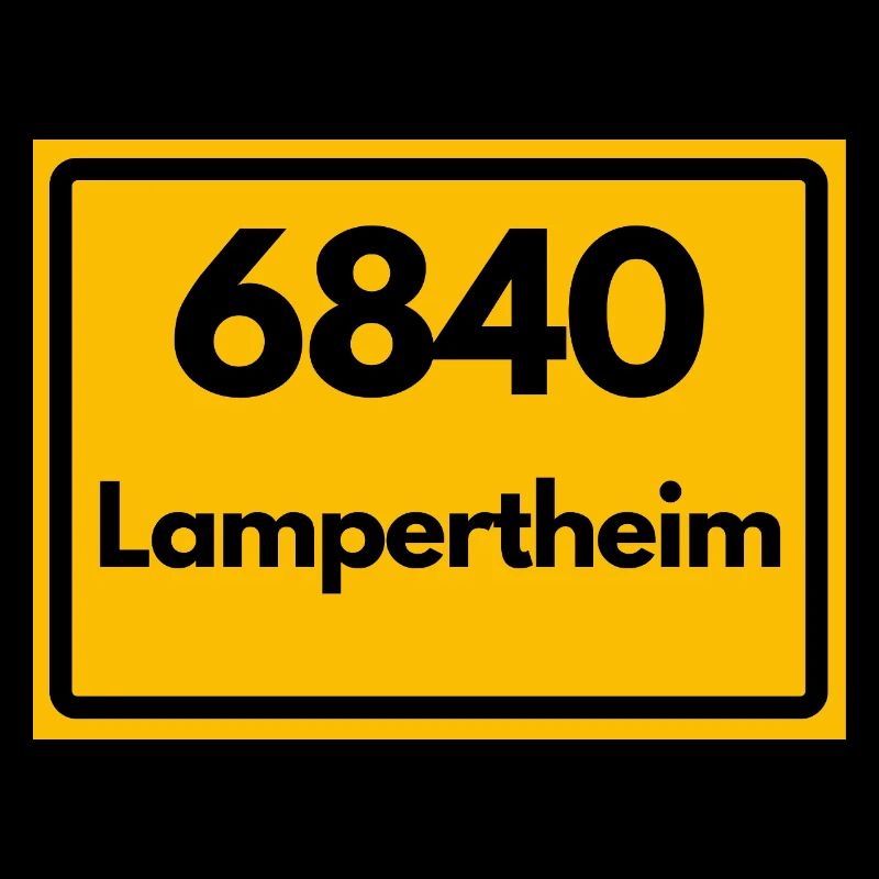 ALTE POSTLEITZAHL PLZ RETRO 6840 LAMPERTHEIM 