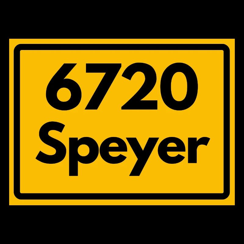ALTE POSTLEITZAHL PLZ RETRO 6720 SPEYER HEIMAT