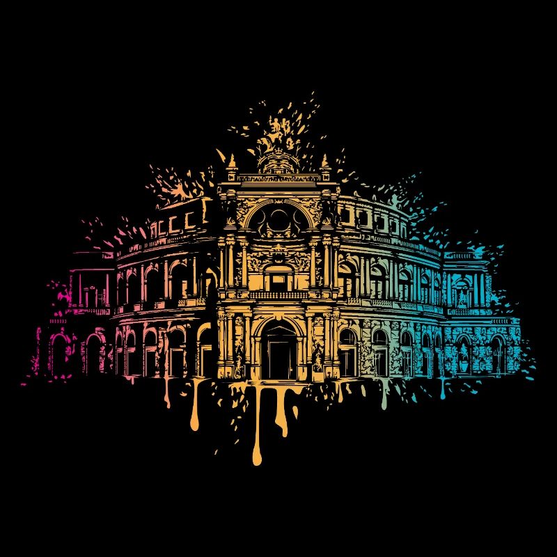 Bunte Semperoper Dresden Kunst