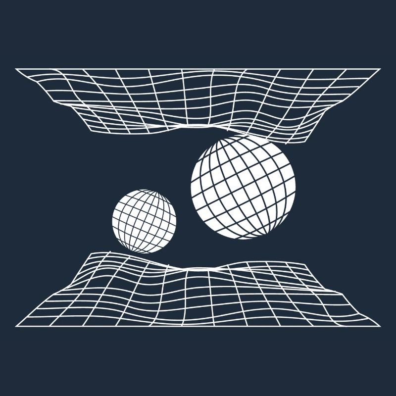 Futuristic Grid Space Spheres Design