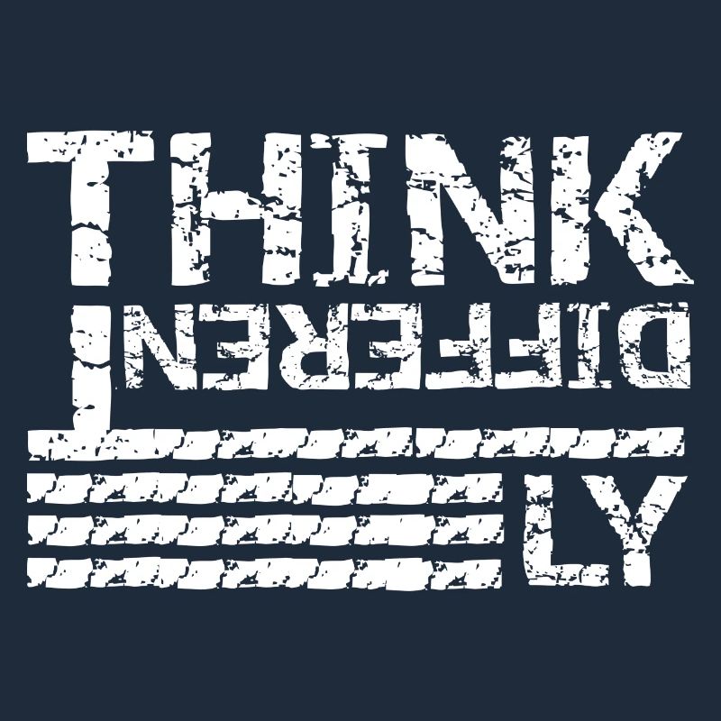 Penser différemment – Conception de typographie grunge