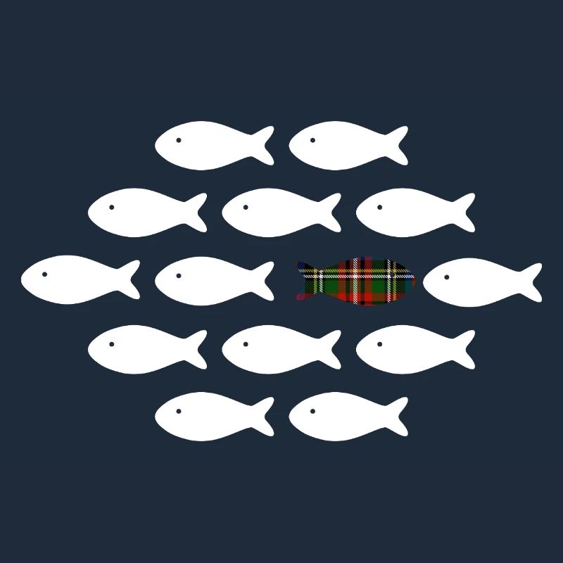Unique Plaid Fish