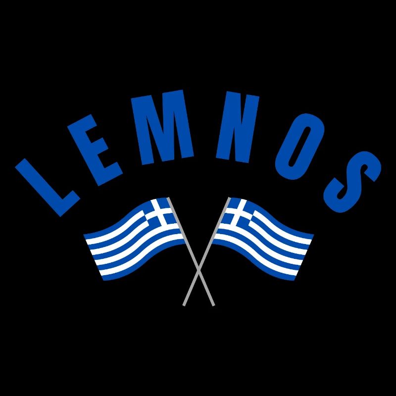 Lemnos Drapeaux Grecs Traversés