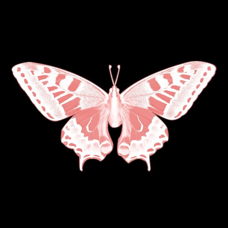 Papillon Rose Éthérée