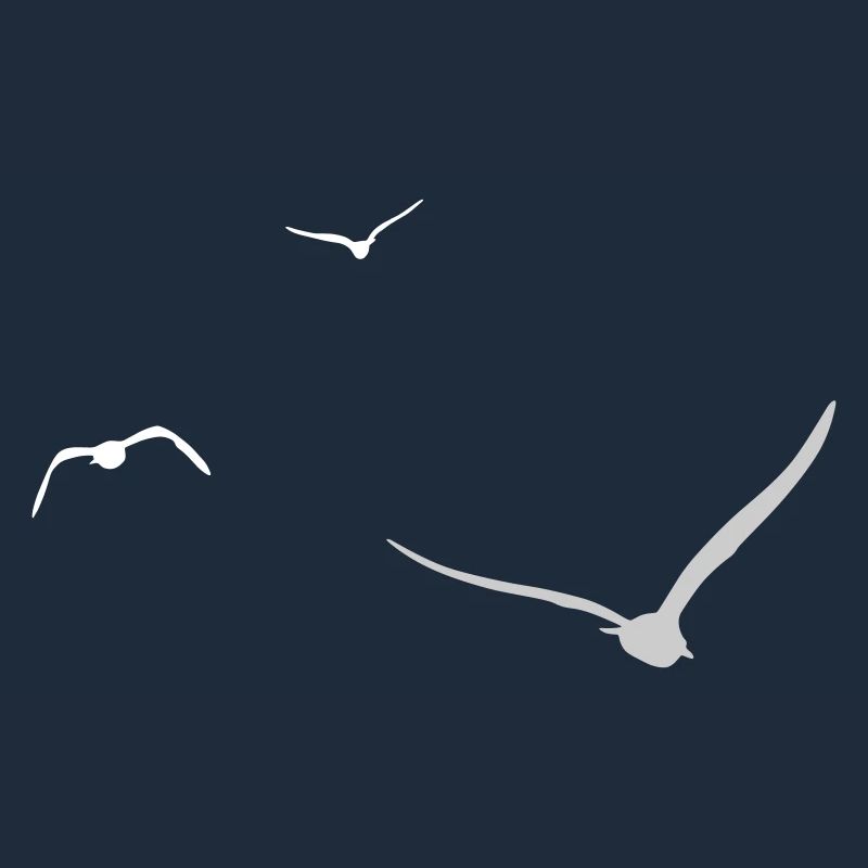 Three Seagulls | Seagull | Colors adjustable