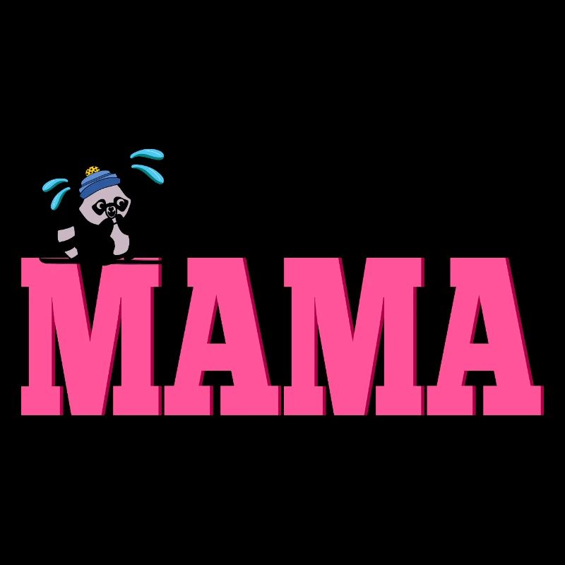 Lettering Mom Skiing