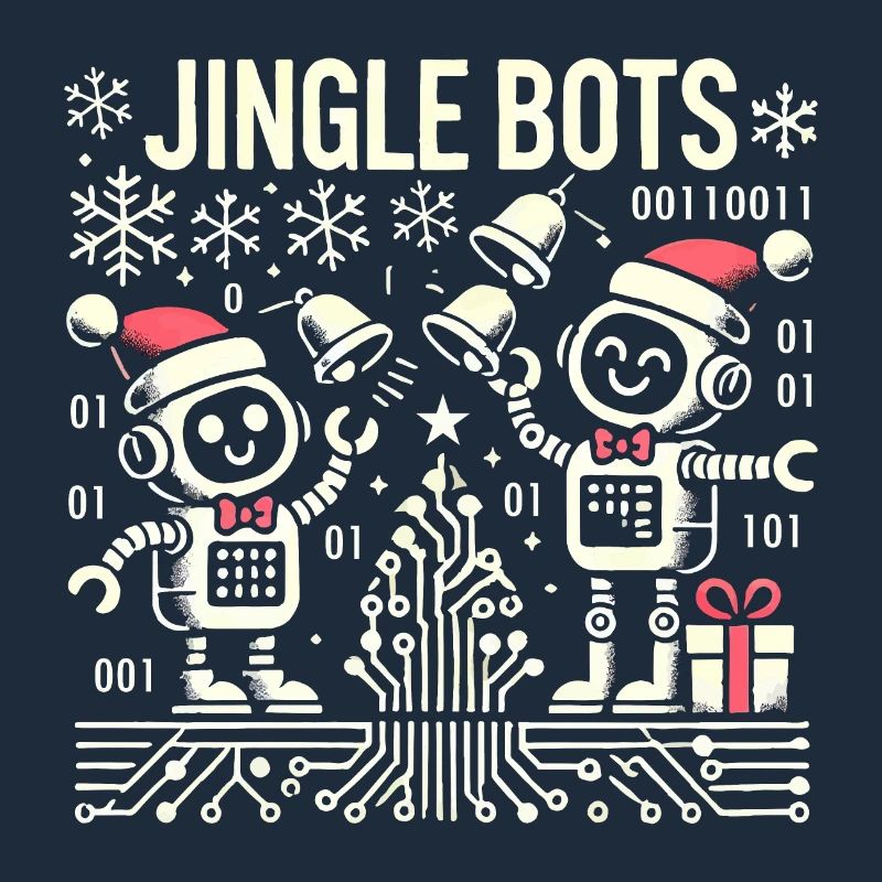 Jingle Bots - Christmas Robots with Binary Code