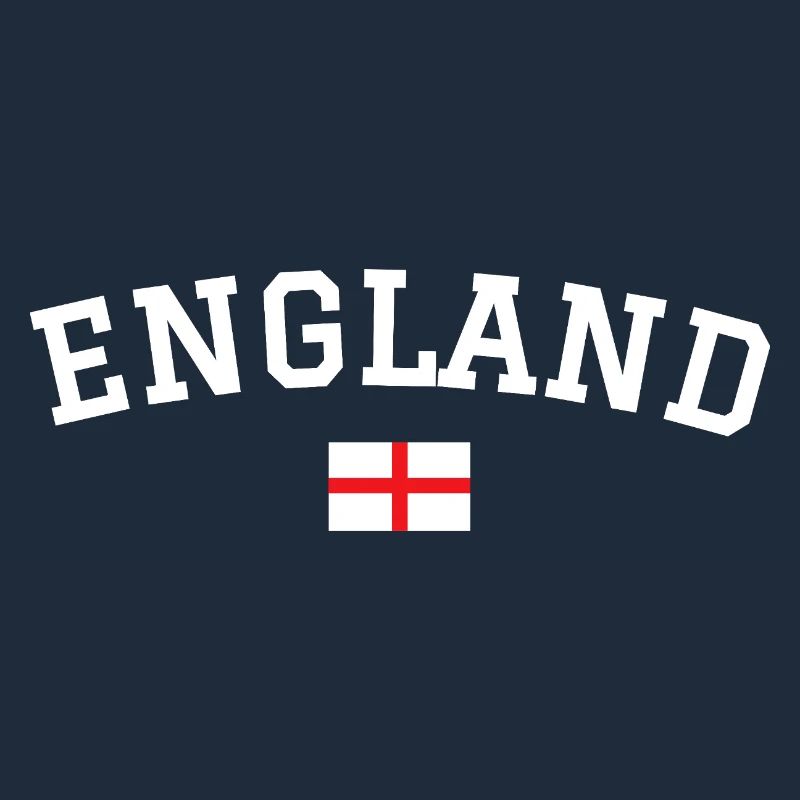 England Flag Design White