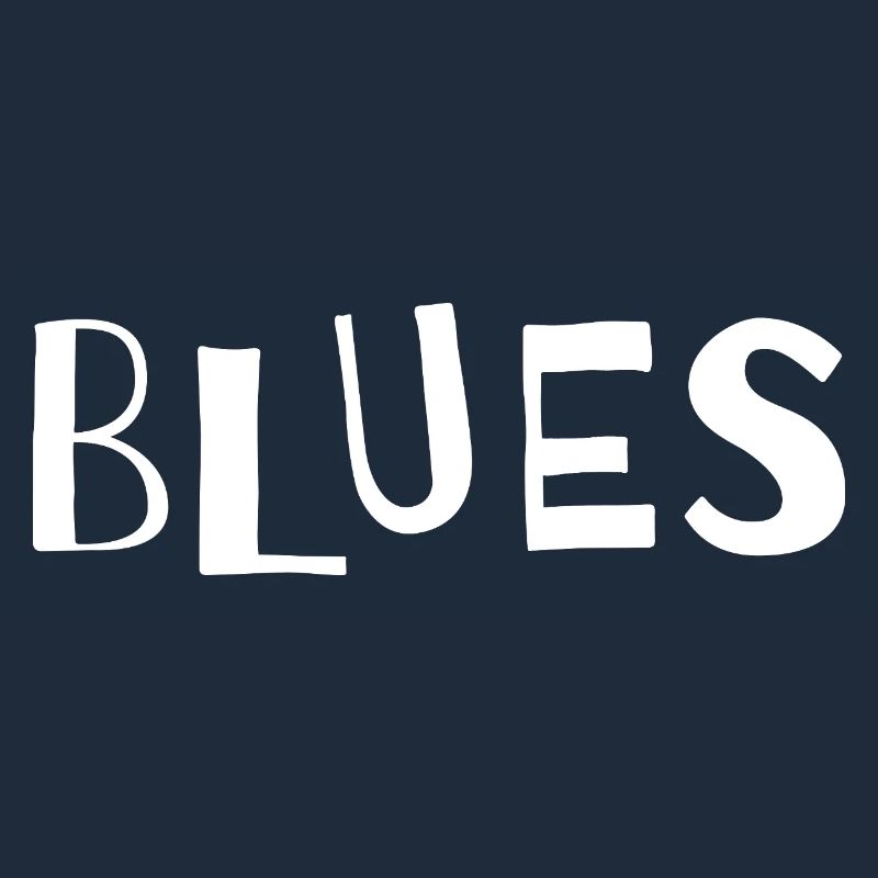 Distressed Blues Typografie