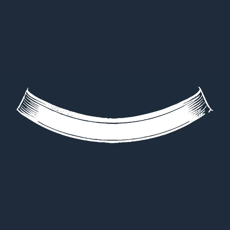 Ruban | Arc | Banderole Sheet Bottom Blanc