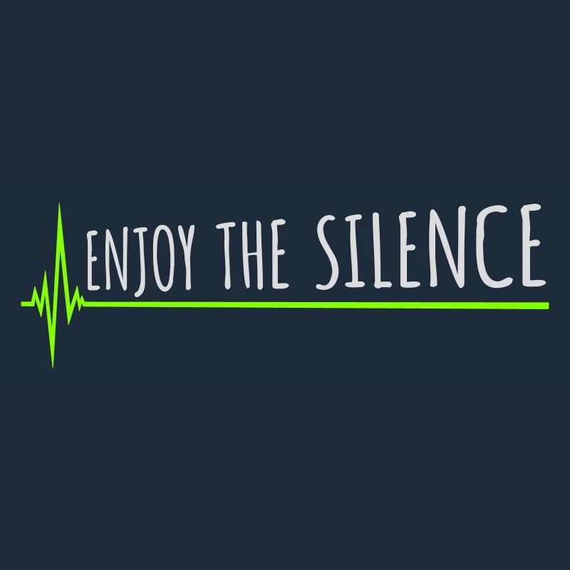 Enjoy The Silence Spruch Ruhe Stille Introvertiert