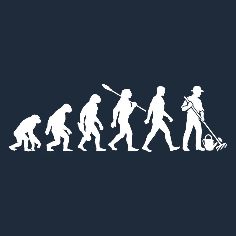 Evolution - Gärtner - Garten - Gartenarbeit