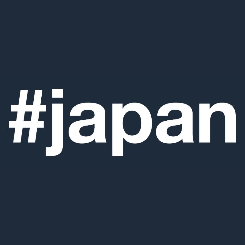 JAPAN Hashtag White