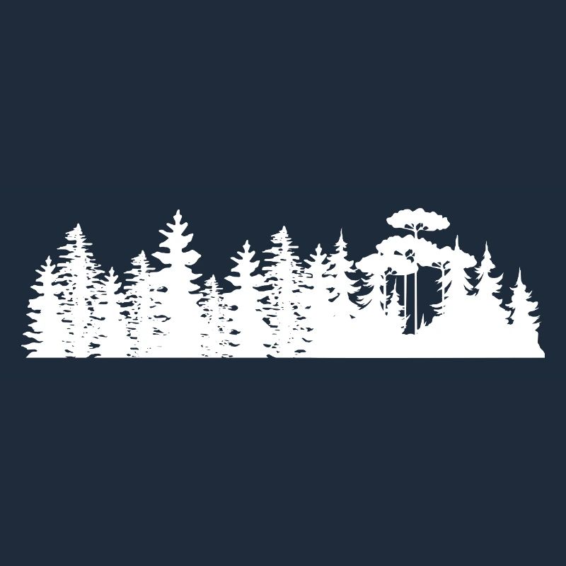 Conception de silhouettes de paysage forestier