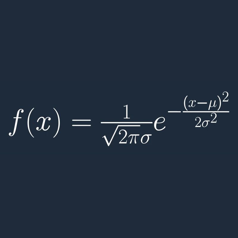 Gaussian bell curve