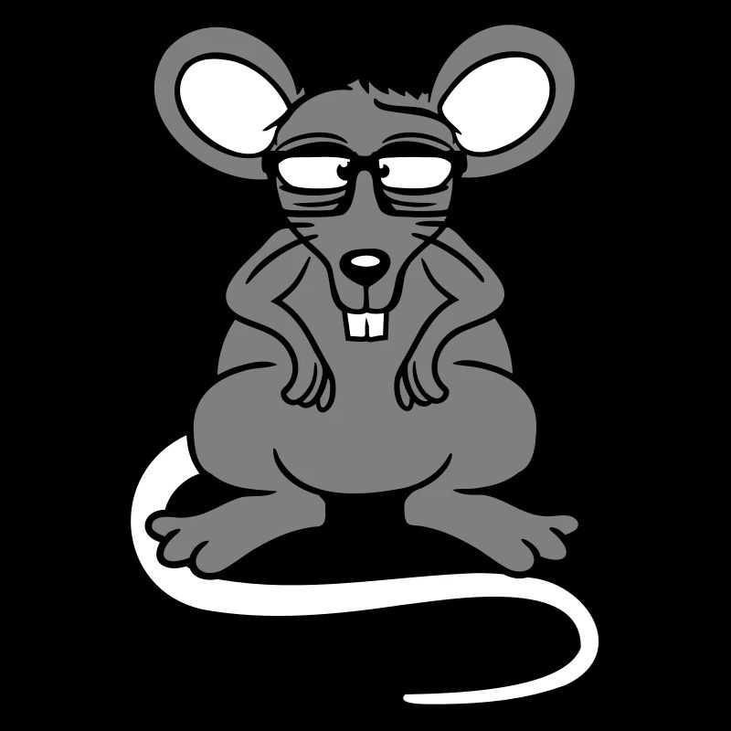 Mouse Nerd Geek Hornglasses Smart Intelligent Freak