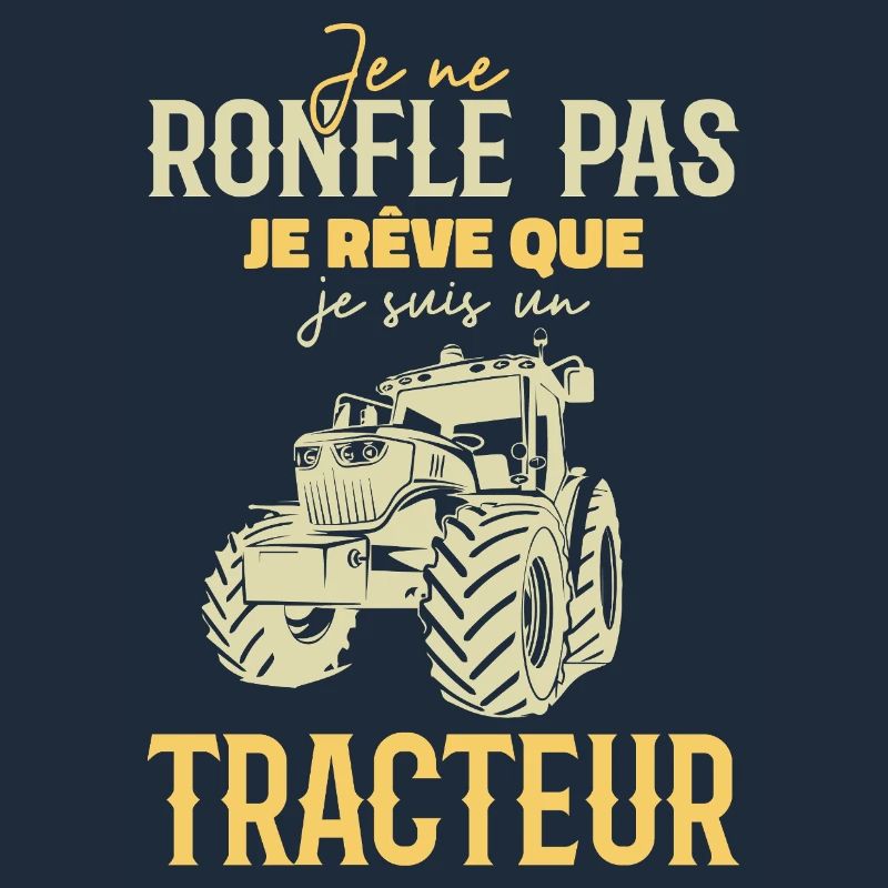 Ich schnarche nicht, ich träume, dass ich ein Traktor bin