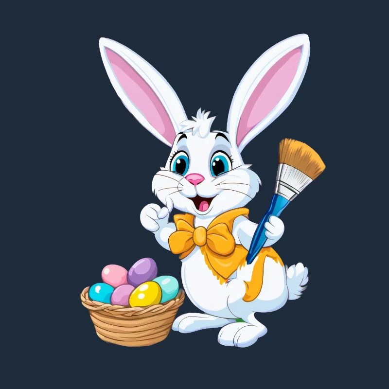 Easter bunny with Easter eggs