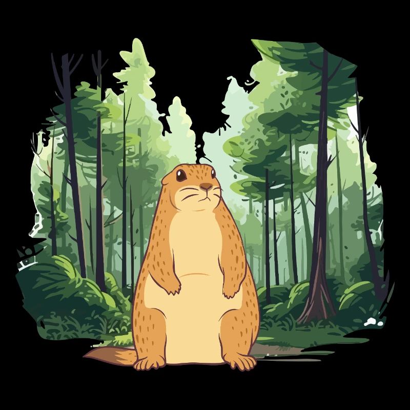 Marmotte fort paysage nature