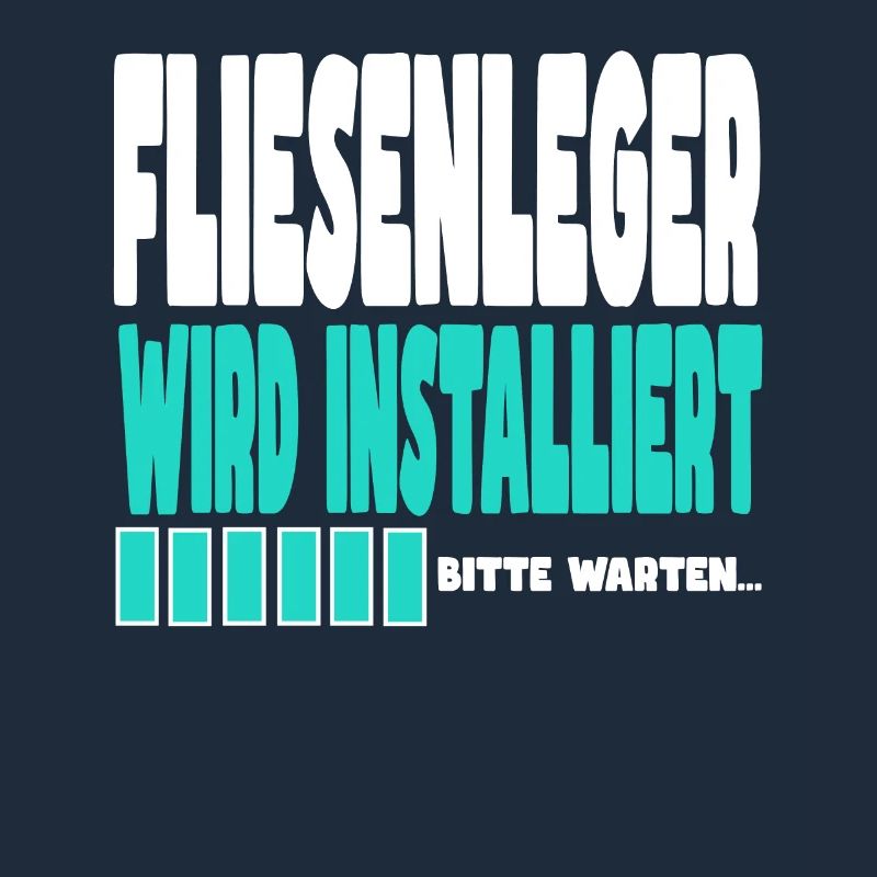 Fliesenleger wird installiert