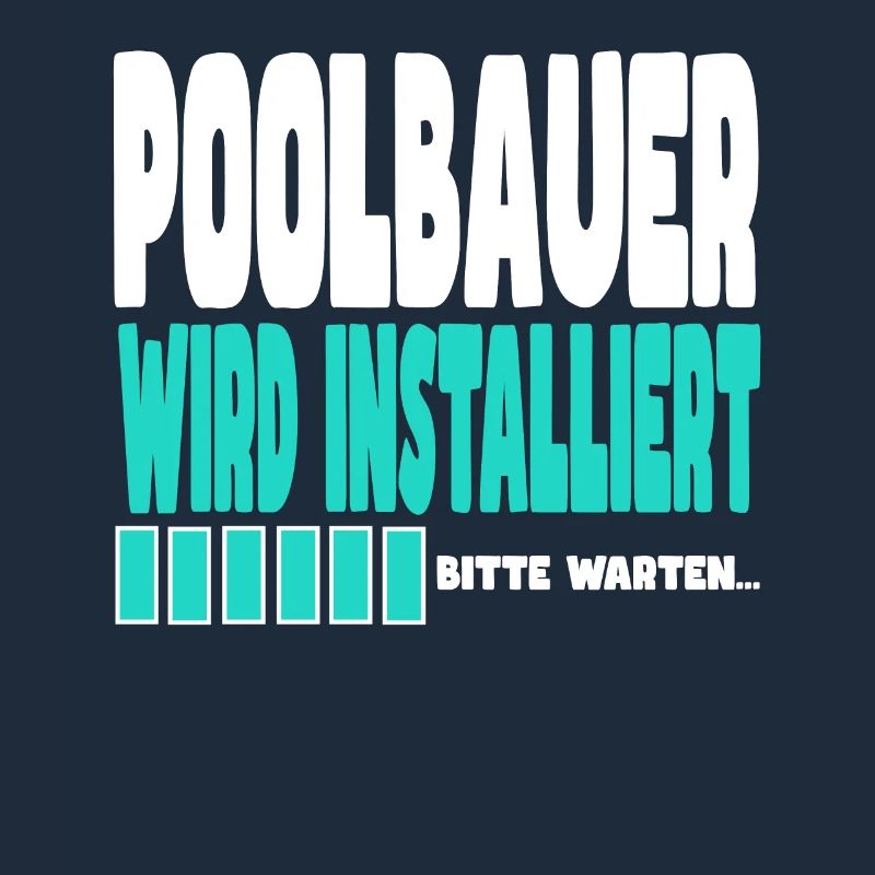 Poolbauer wird installiert