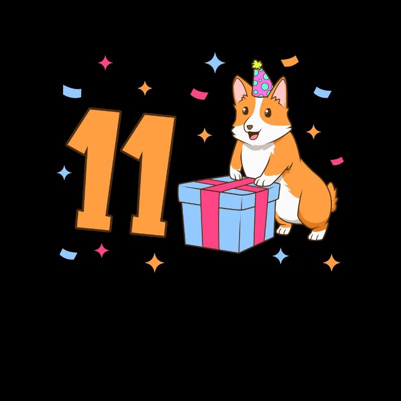 Mit Corgi - Mädchen Geburtstag 11 Jahre
