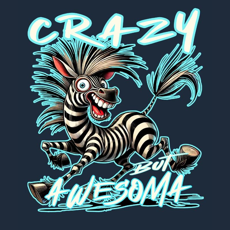 Crazy but Awesome Zebra Comic Stilb