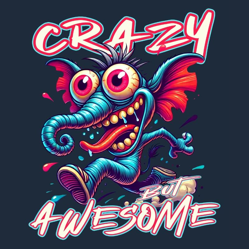 Cute but Crazy Elephant Comic Style