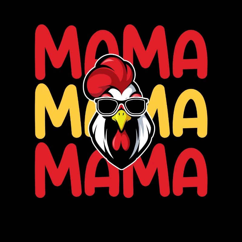 Hahn Mama Mutter Hühner
