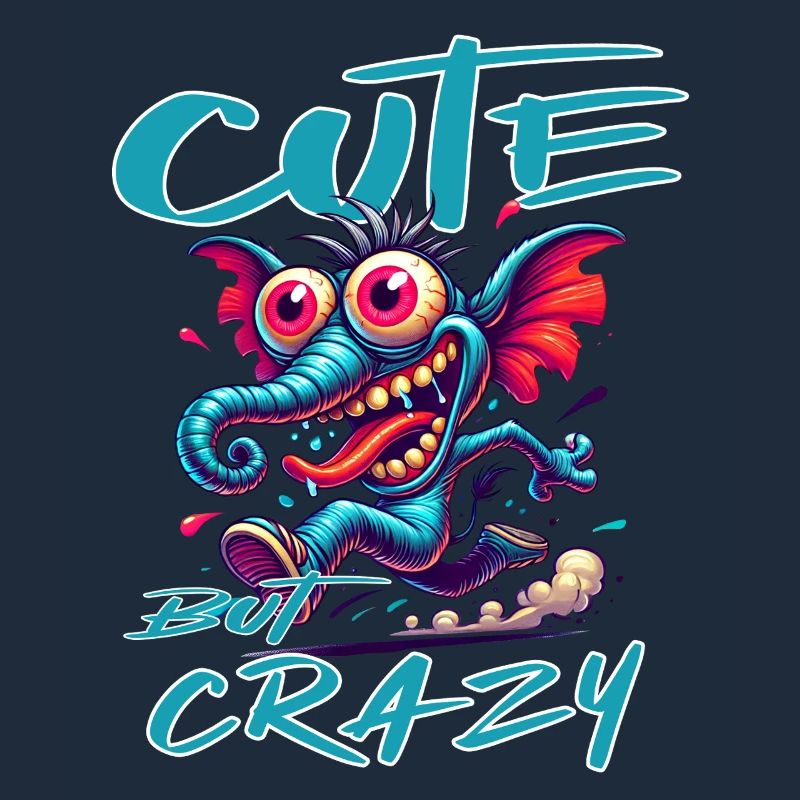Cute but Crazy Elephant Comic Style
