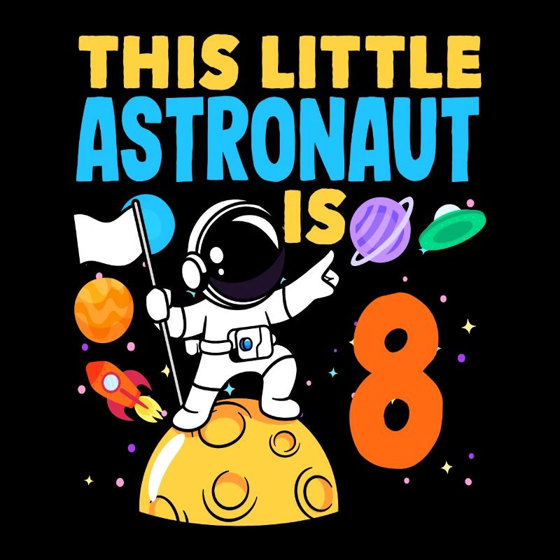 This little astronaut turns 8 years old