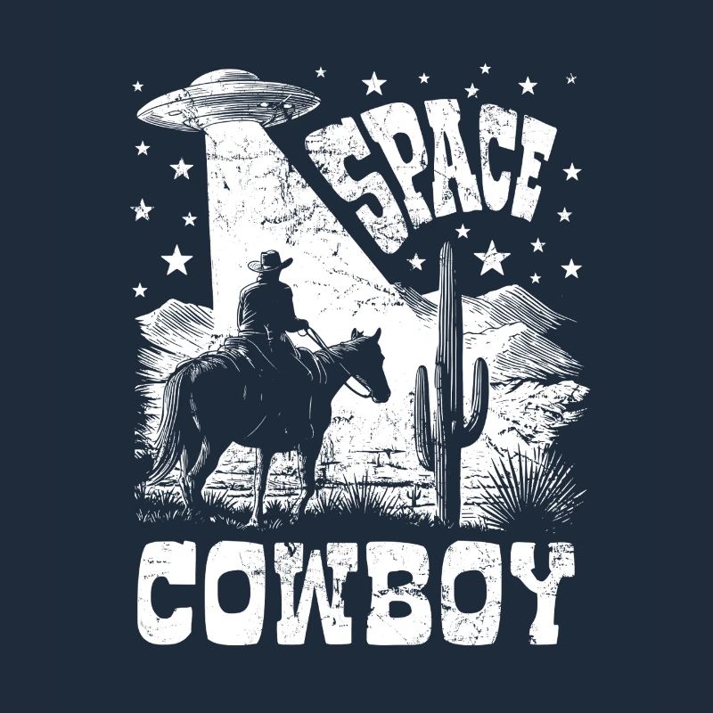 Space Cowboy - UFO - Retro Graphics