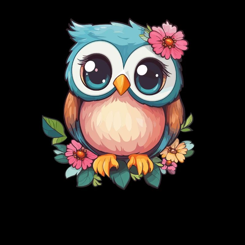 Blümchen Eule mit Charme