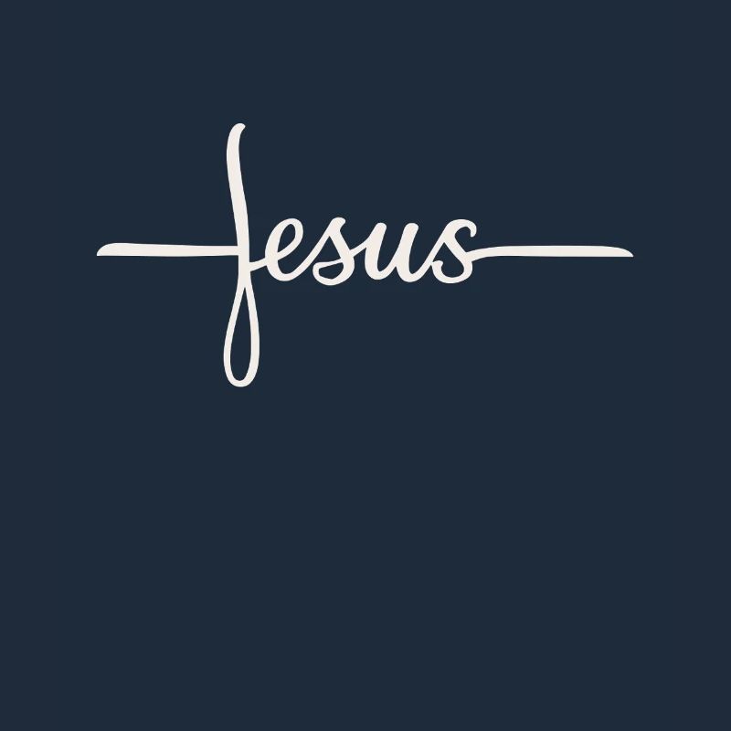 Conception du lettrage de la croix de Jésus