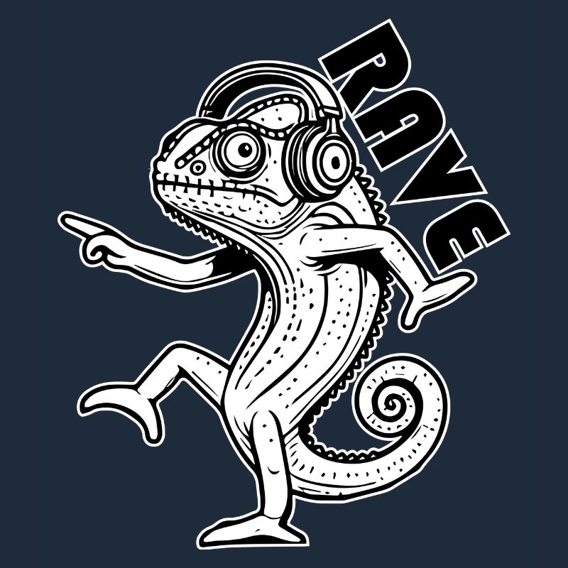 Dancing Chameleon - Rave Design