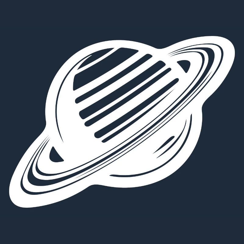 Ringplanet mit Ringssystem im Sonnensystem