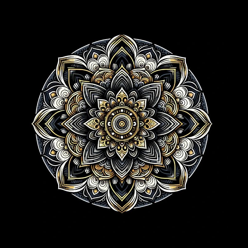 Mandala Modern Harmonie Geometrie Kunst