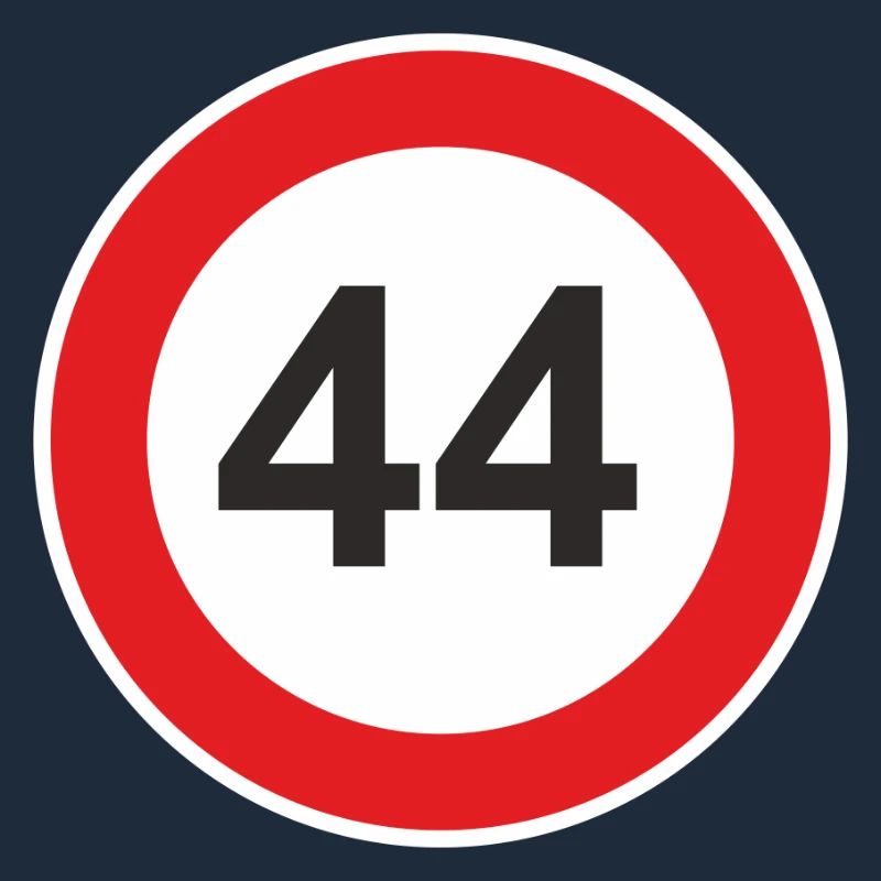 44 vierundvierzig Geburtstag Tempolimit
