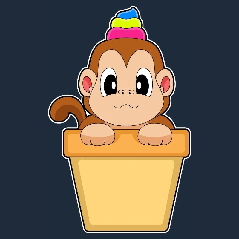 Affe Eisbecher