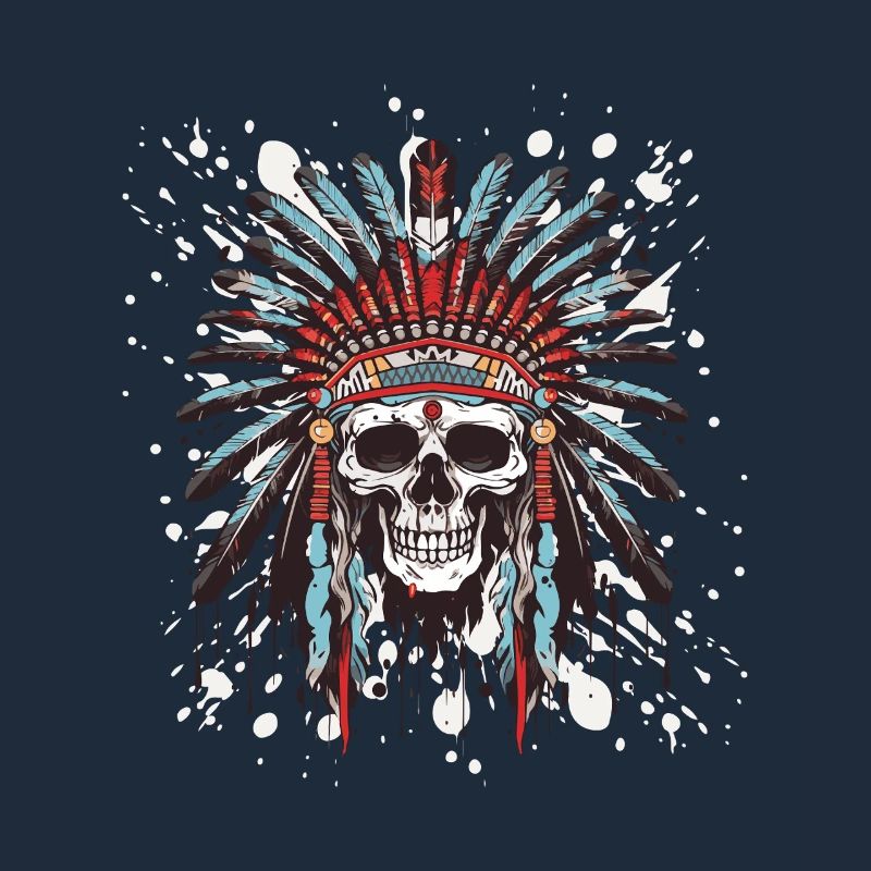 Crâne Apache Indien