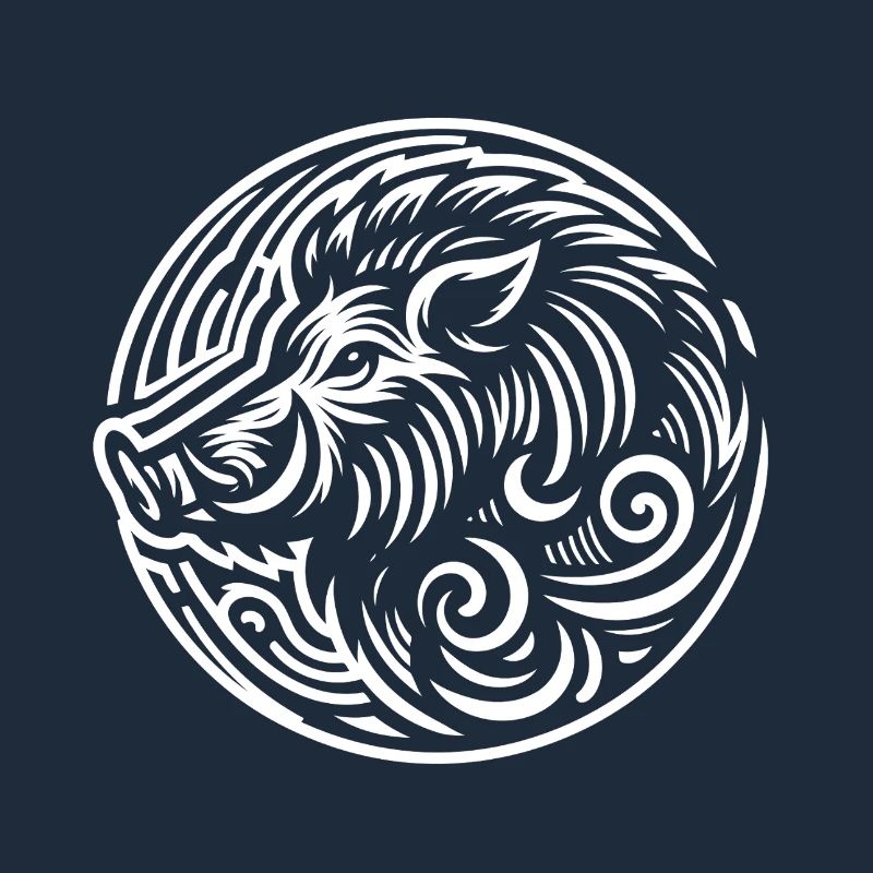 Tribal Boar Head