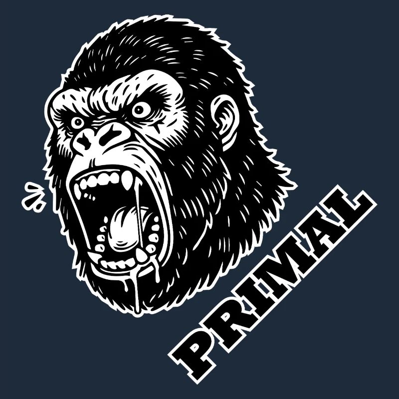 Wütender Gorilla - PRIMAL Design
