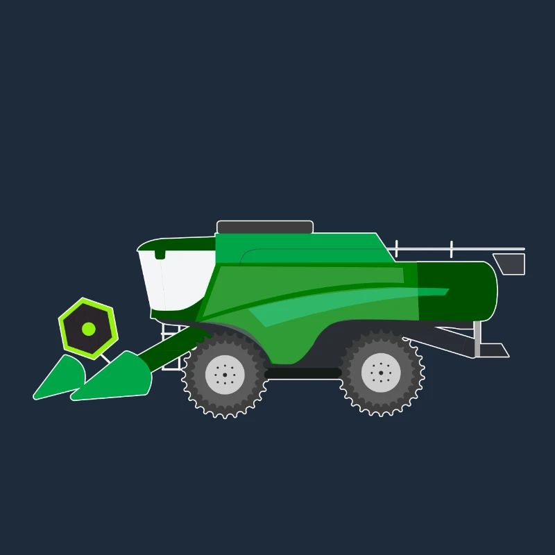 Combine tractor tractor farmer