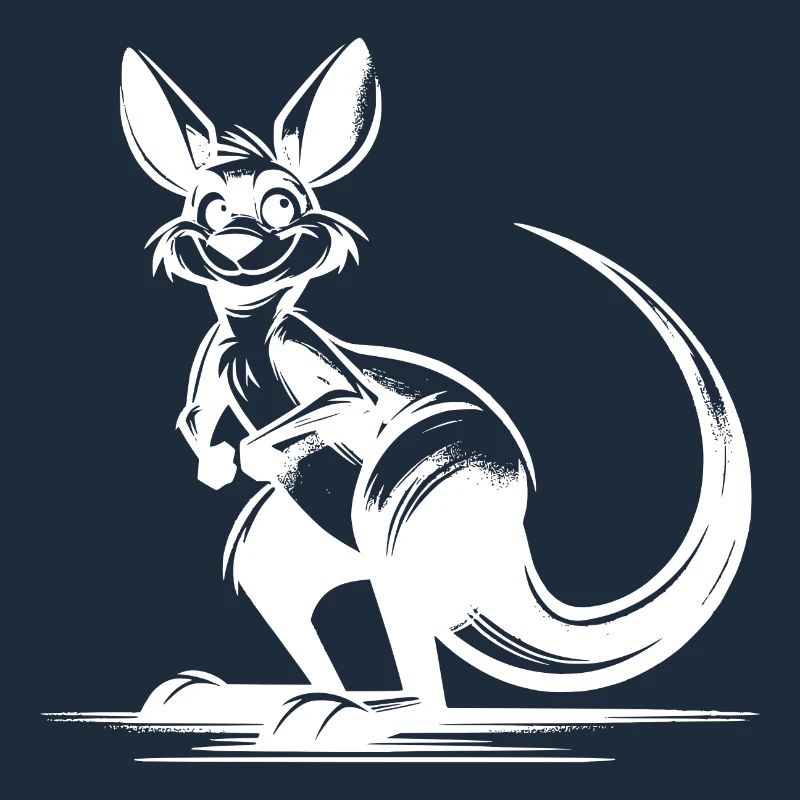 Lächelndes australisches Känguru