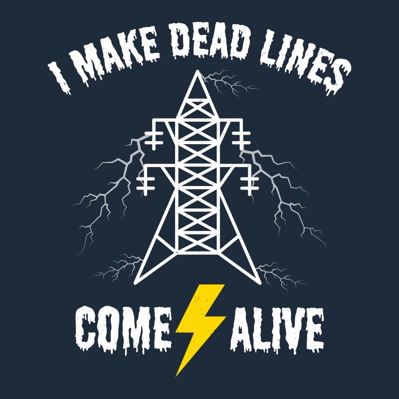I Make Dead Lines Come Alive – Lineman Halloween