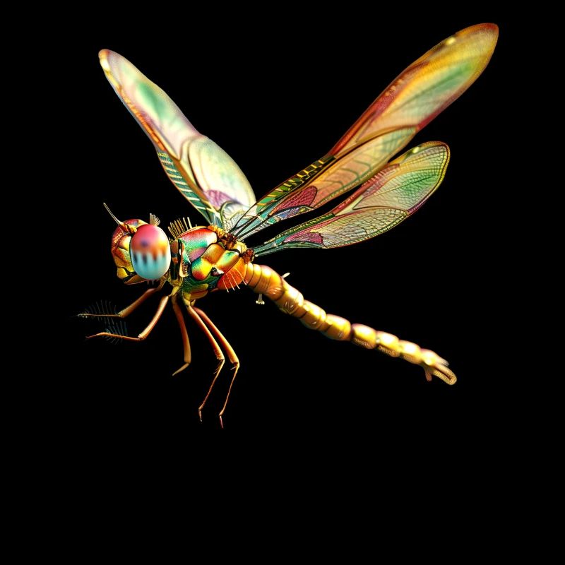 Libellule Libellule Ailes Colorées Libellules Mignonnes